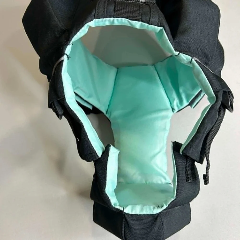 Frisco by Chewy Dog Life Jacket Black Mint Green Reflective Safety Vest Large